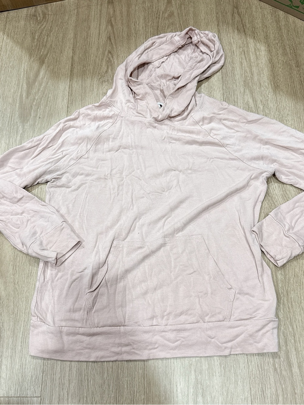 Daily Ritual Dusty Blush Hooded Pullover